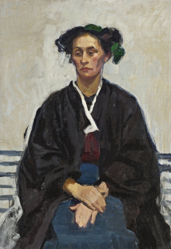 Broncia Koller-Pinell, Selbstbildnis, um 1905, 100 x 70 cm, Inv-Nr. KS-10906, © Landessammlungen NÖ