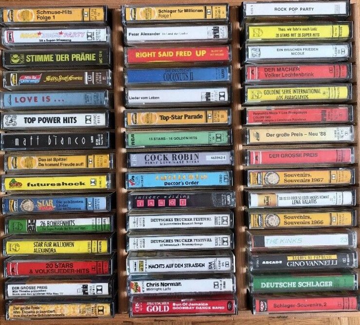 Tonbandkasetten aus den Siebzigern